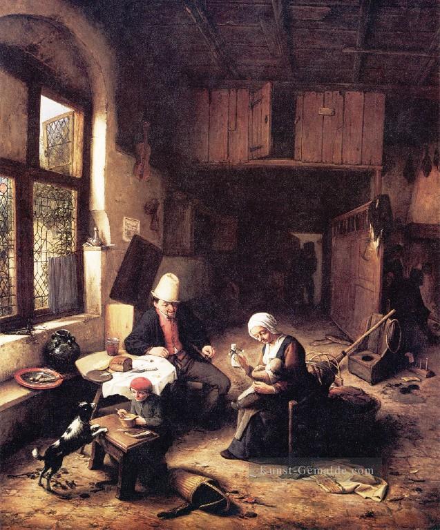 Cottage Holländischen Genremaler Adriaen van Ostade Ölgemälde